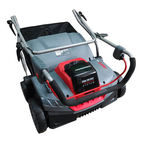 2025 Aireador / Escarificador inalámbrico Powerworks PD48SC 48V sin batería ni cargador