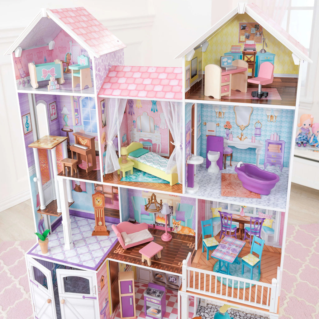 Casa de Muñecas de Madera KidKraft Country Estate con 31 Accesorios