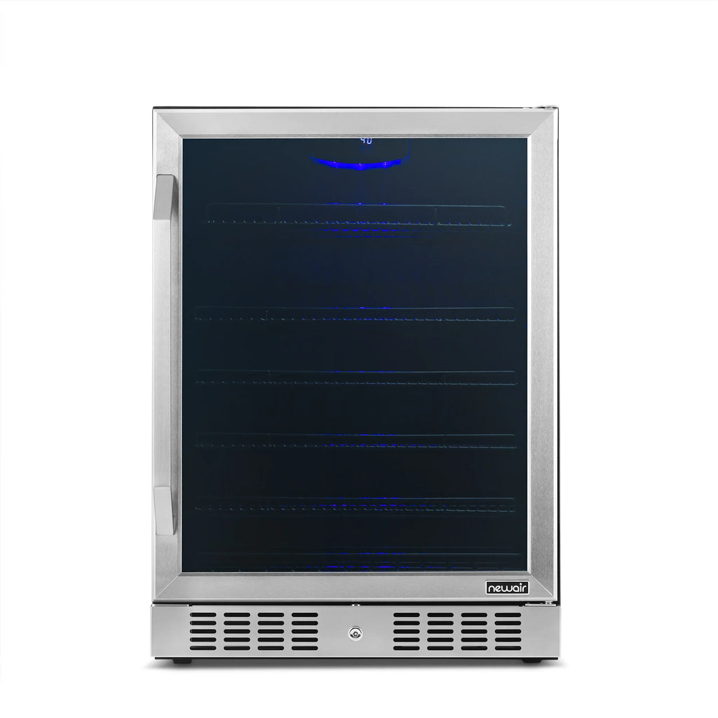 2025 Newair® Refrigerador de Bebidas Empotrable o Independiente de Acero Inoxidable – 177 Latas – 24”