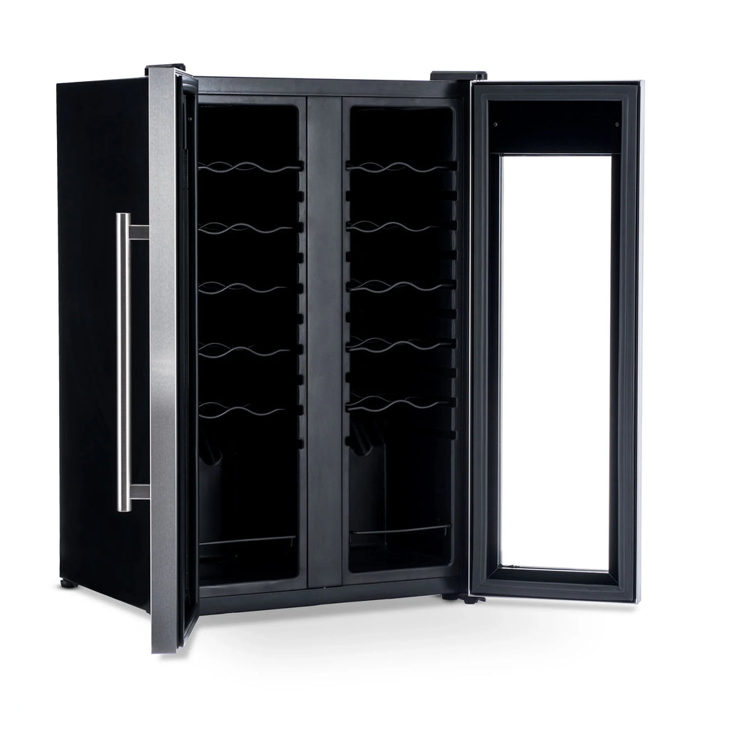 2025 Refrigerador de Vinos Independiente Newair® de Acero Inoxidable – 24 Botellas – 20" con Doble Zona