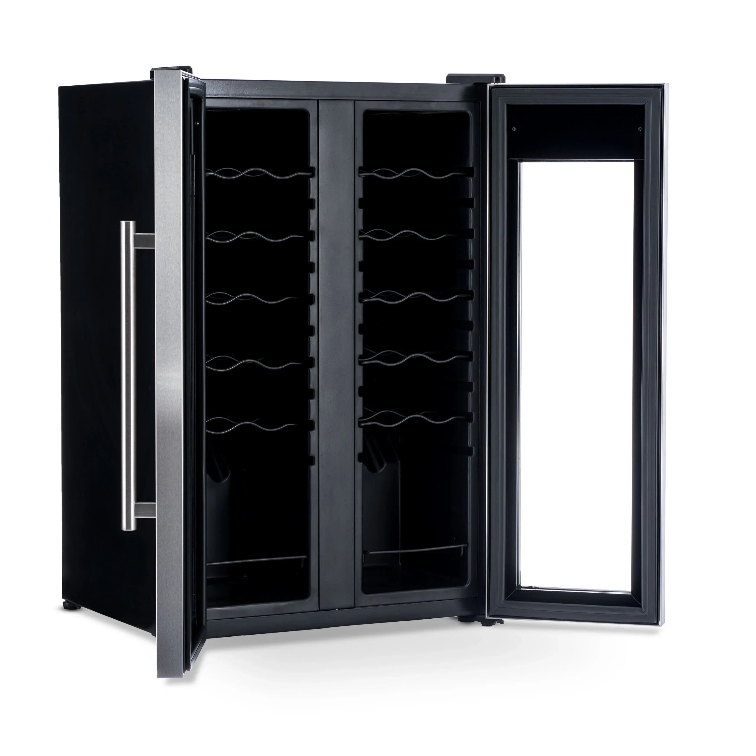 2025 Refrigerador de Vinos Independiente Newair® de Acero Inoxidable – 24 Botellas – 20" con Doble Zona