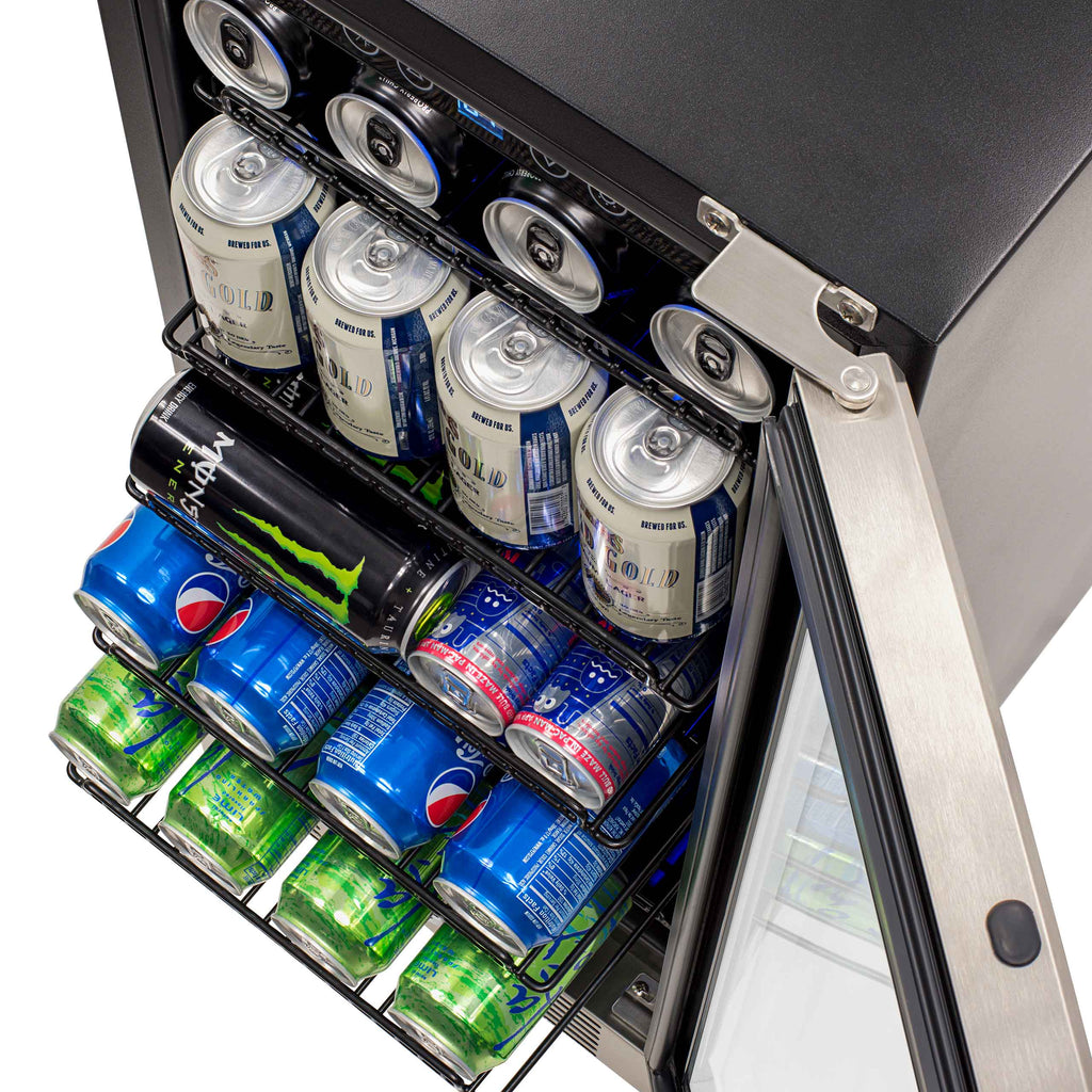 2025 Newair® Refrigerador de Bebidas Empotrable de Acero Inoxidable - 96 Latas - 15”