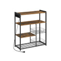 Estantería de Cocina con 2 Cestas de Malla