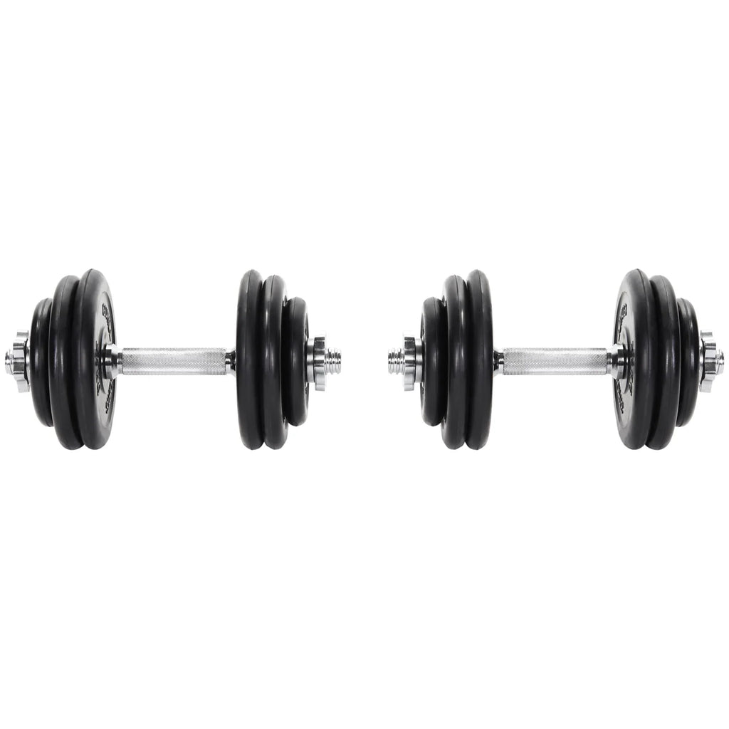 2025 Set de mancuernas con recubrimiento de caucho 30 kg