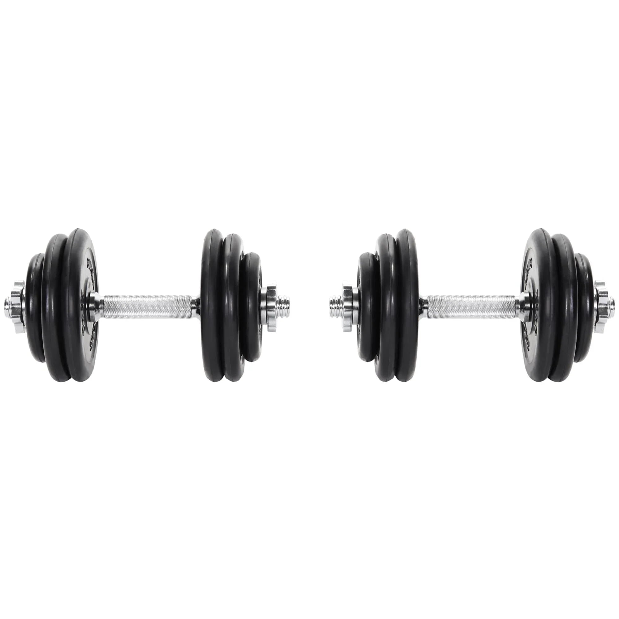 2025 Set de mancuernas con recubrimiento de caucho 30 kg