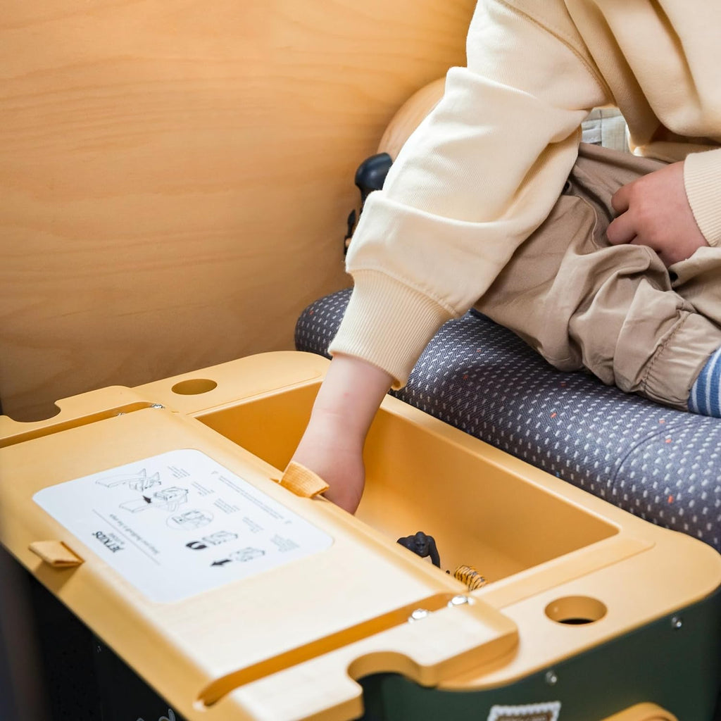 Maleta de Mano para Niños y Cama para Vuelo – Ayuda a tus hijos a relajarse y dormir en el avión – Aprobada por múltiples aerolíneas – Ideal para niños de 3 a 7 años