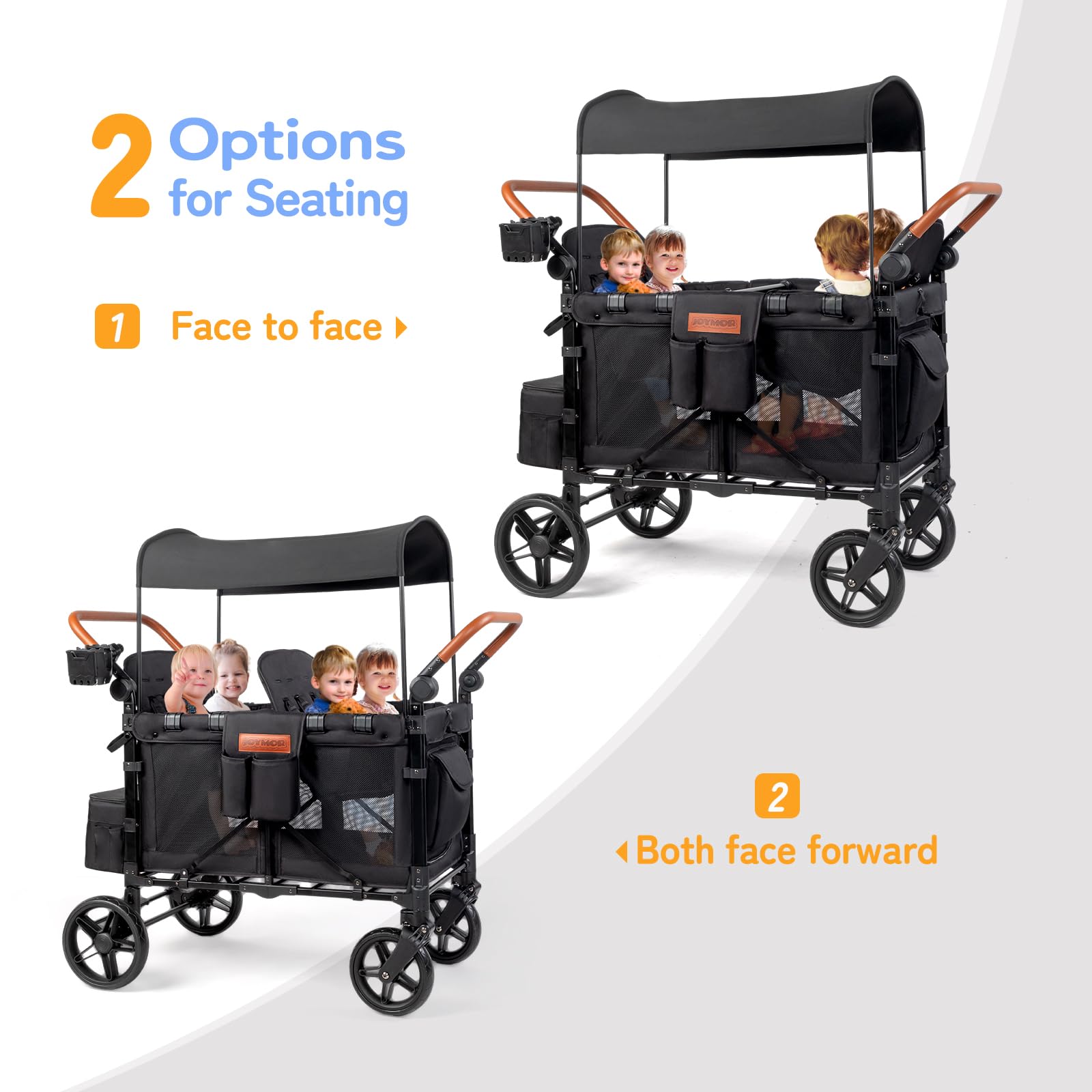 2025 Carrito de Paseo JOYMOR con Asientos y Protección UV WS1CB4SP