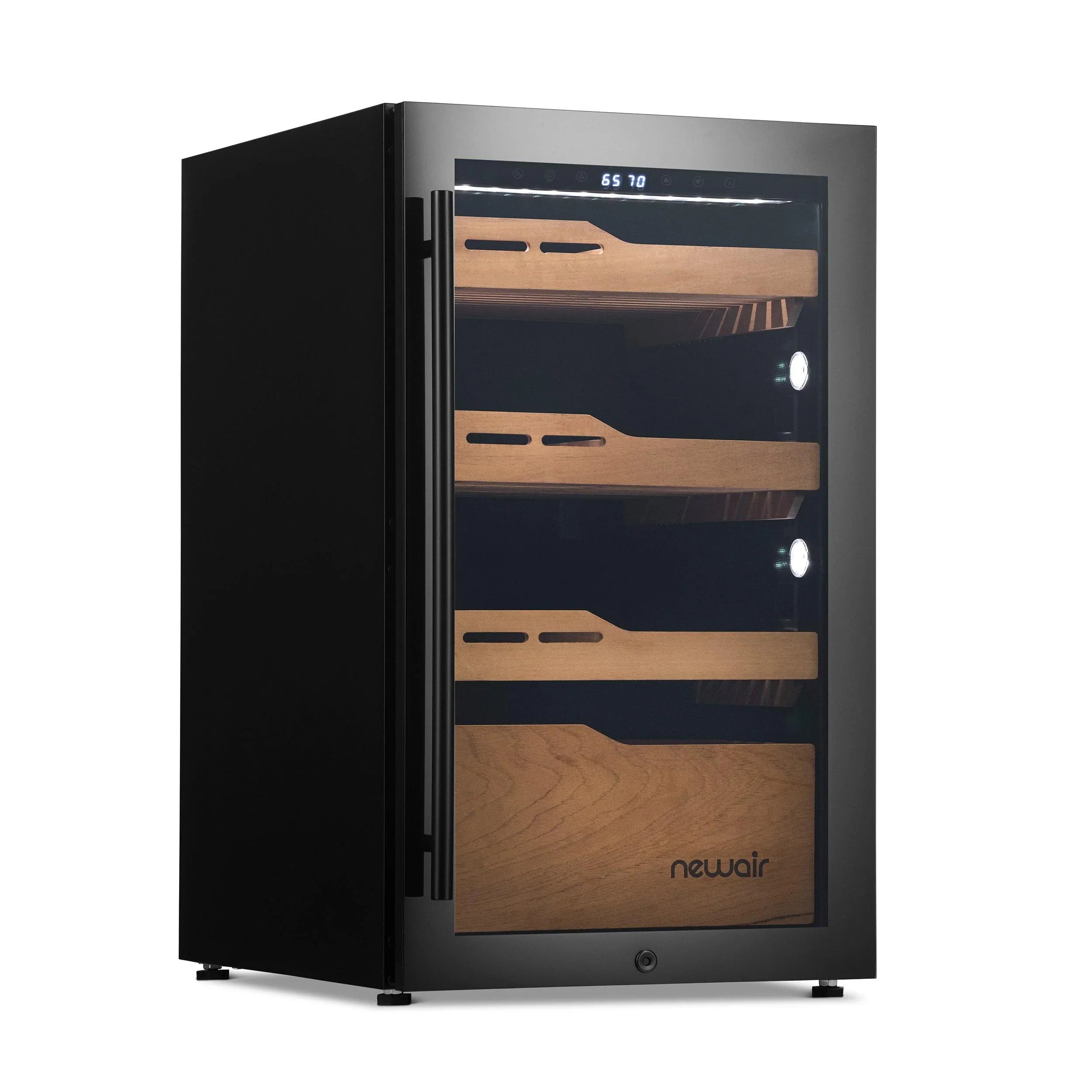2025 Humidor eléctrico para puros Newair®, capacidad para 840 puros, empotrable