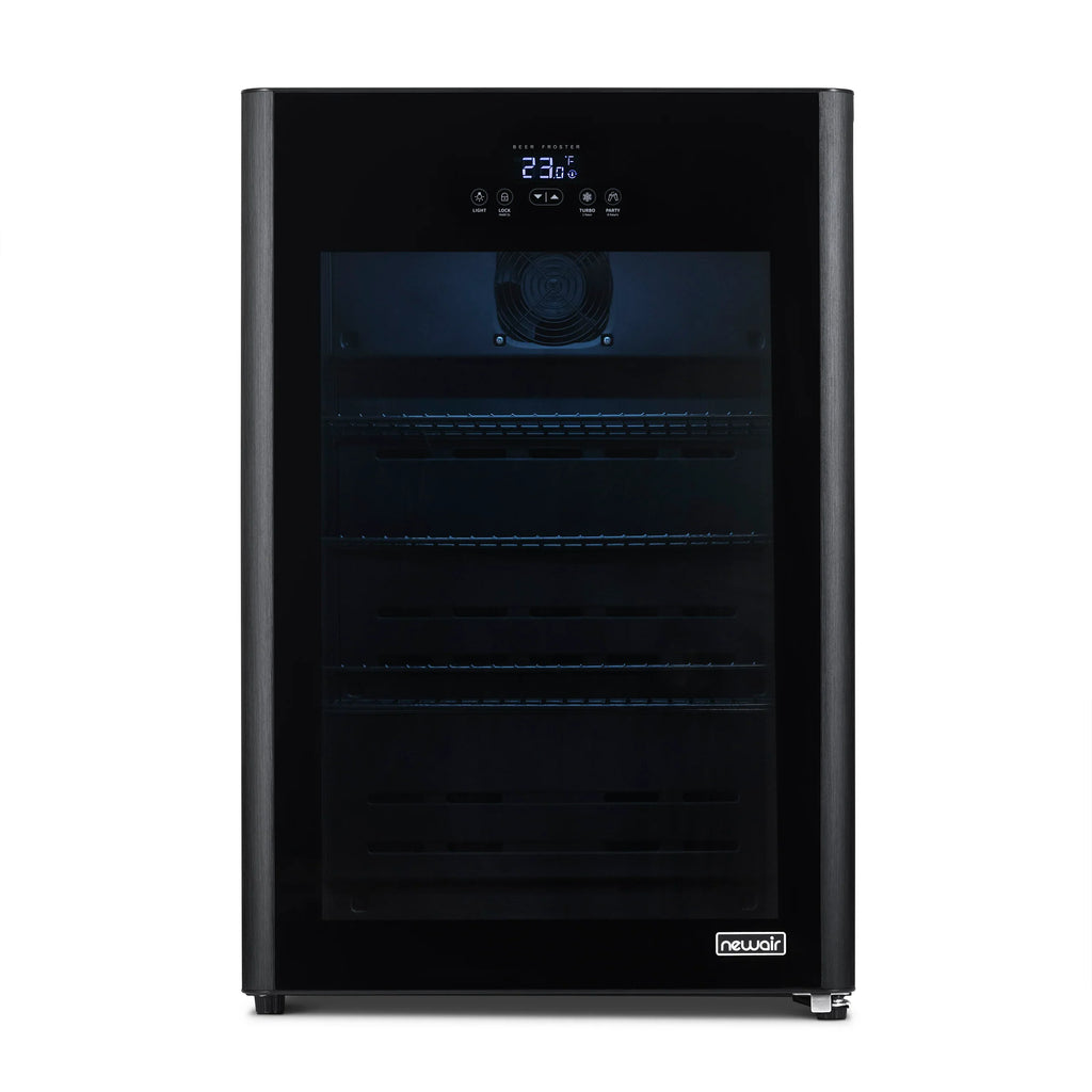 2025 Newair® Refrigerador de Bebidas Negro Independiente para 125 Latas con Función de Congelación Rápida – 22,1”