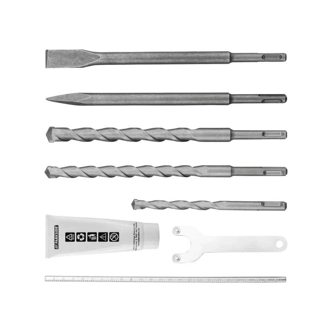 2025 Martillo Perforador y de Demolición PARKSIDE con SDS-PLUS PBH 1500 F6, 1500 W