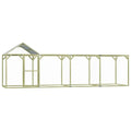 2025 Gallinero exterior 6 x 1,5 x 2 m – Recinto seguro de madera impregnada para aves y pequeños animales