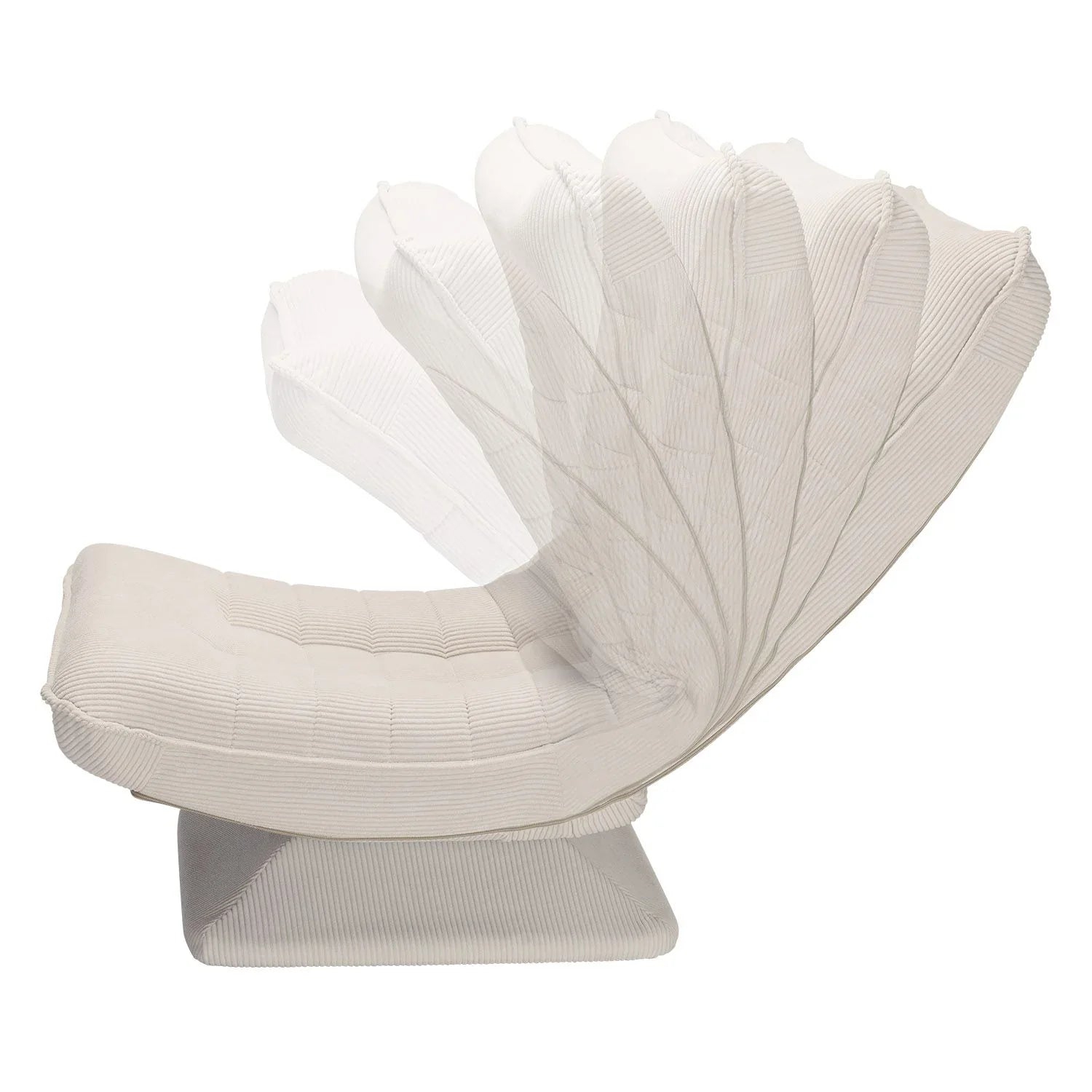 2025 Sillón relax Korsika en terciopelo acanalado