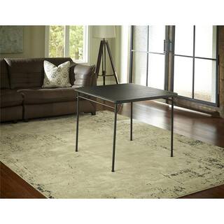 Mesa Plegable Cosco de 34 Pulgadas con Superficie de Vinilo Negro