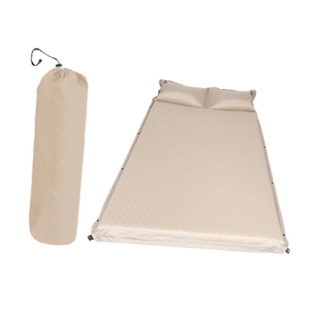 2025 Colchón inflable automático Simhoa para camping, colchón de dormir con bomba integrada, colchón autoinflable compacto para senderismo, picnic, viajes, cama doble.
