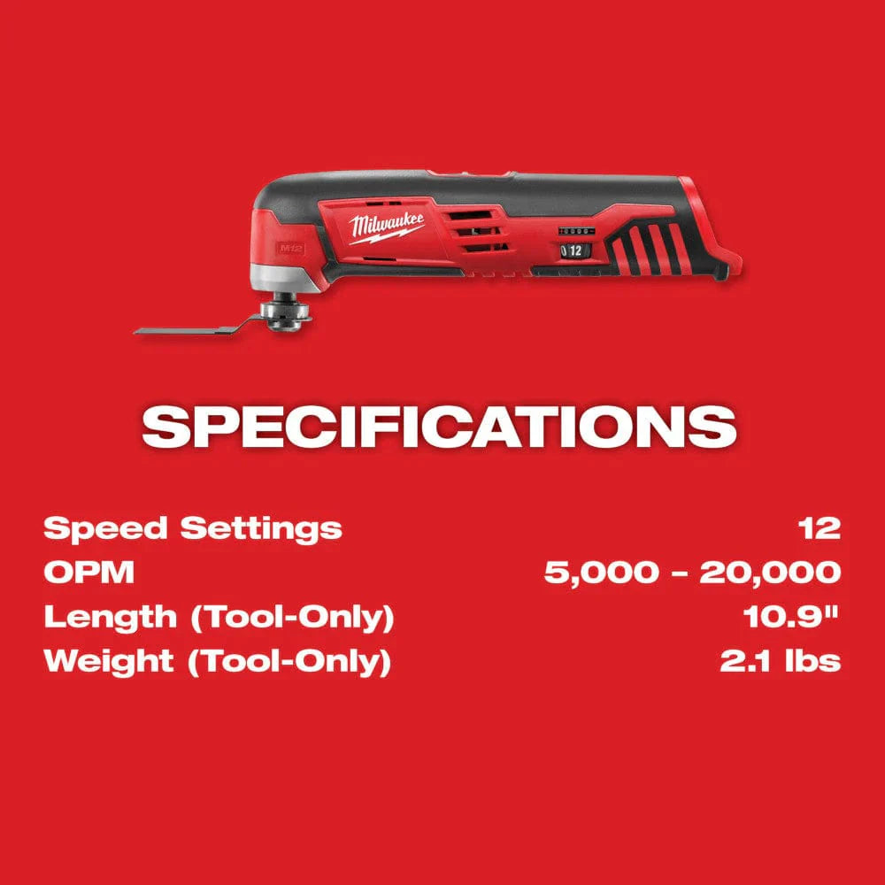2025 Herramienta Multifunción Inalámbrica Milwaukee M12™ – Precisión y Potencia en Espacios Reducidos