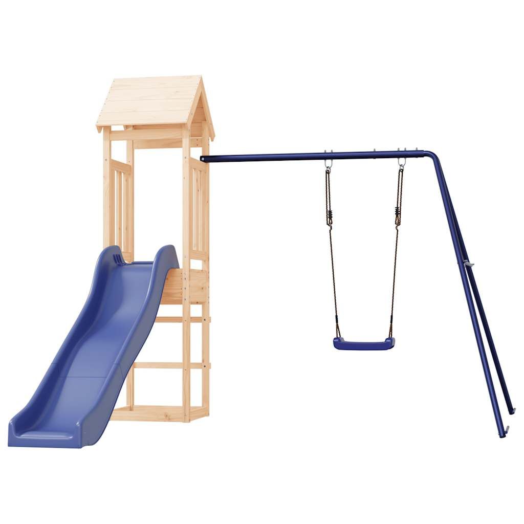 Parque Infantil De Exterior Madera Maciza De Pino Vidaxl