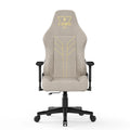 2025 Silla ergonómica para juegos Bigzzia con respaldo alto, reposabrazos 3D, altura ajustable y giro de 360°, color beige