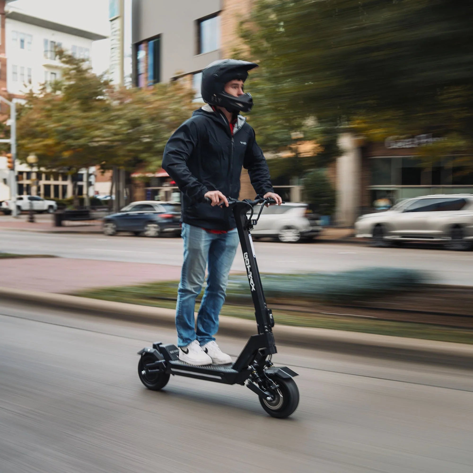 2025 GOTRAX GX1 Patinete Eléctrico de Doble Motor – Patinete Todo Terreno de Alto Rendimiento para Adultos, Velocidad Máxima 64 km/h