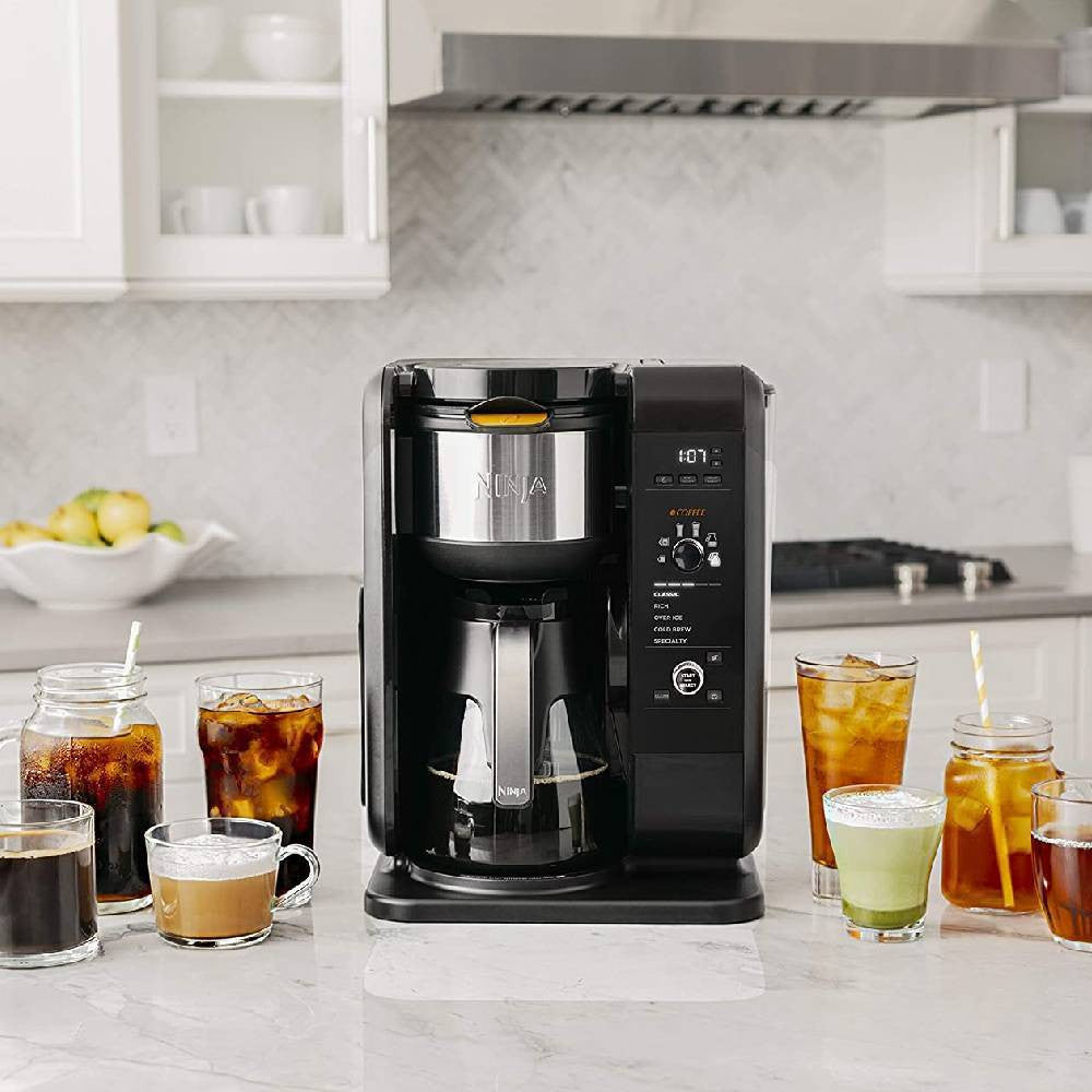 Sistema Ninja de Infusión Caliente y Fría, Cafetera y Tetera con Auto-iQ y Jarra de Vidrio