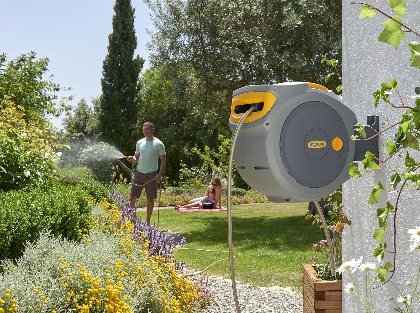 2025 Enrollador automático para manguera de jardín Hozelock Auto Reel - 25 m