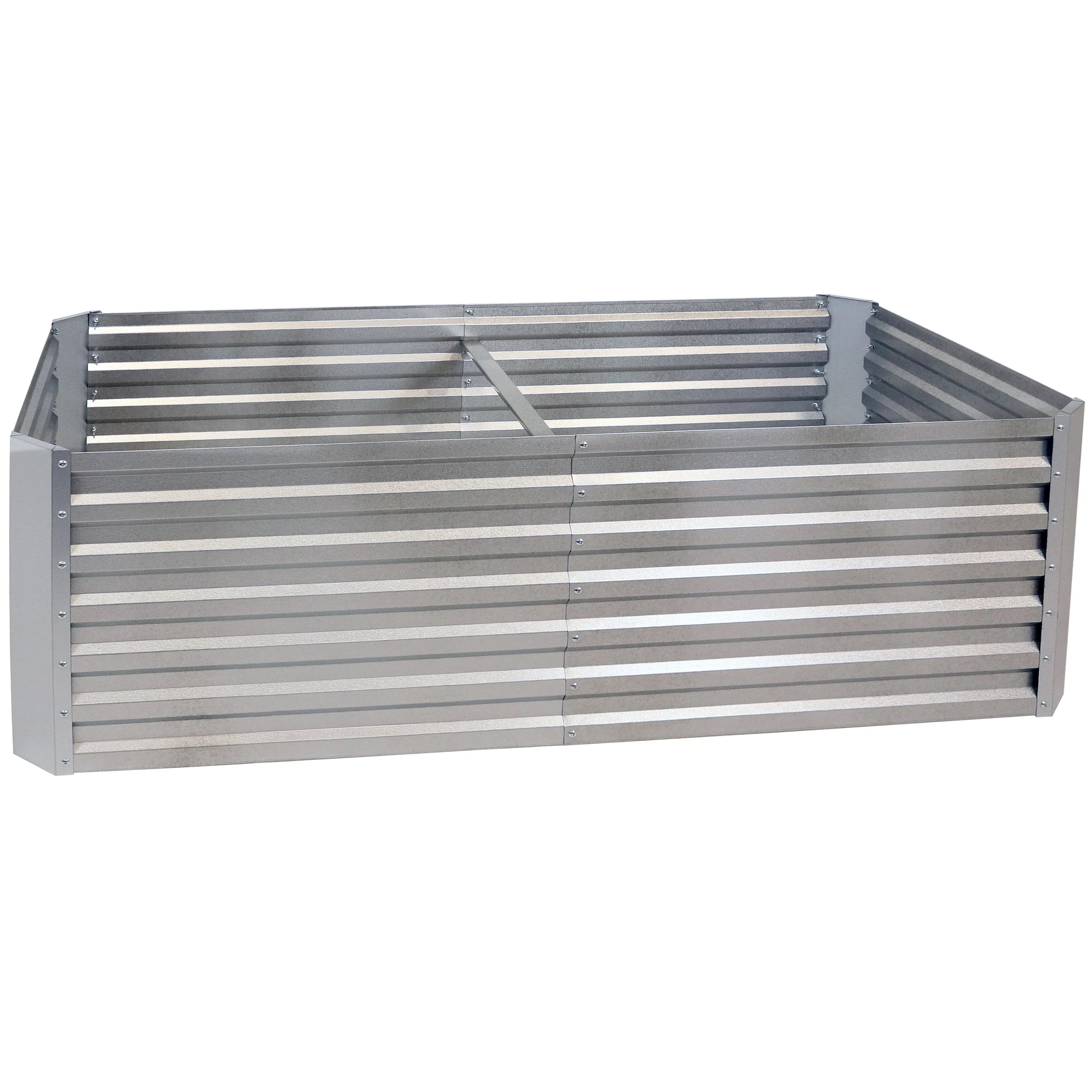 2025 Cama Elevada Rectangular para Jardín Sunnydaze de Acero Galvalume - 180 cm