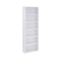 Librería Estantería de 6 Niveles 24 x 60 x 178,5 cm Blanco
