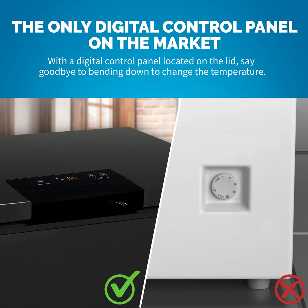 2025 Congelador Horizontal Mini-Profunfo Newair – 5 pies³ – Negro
