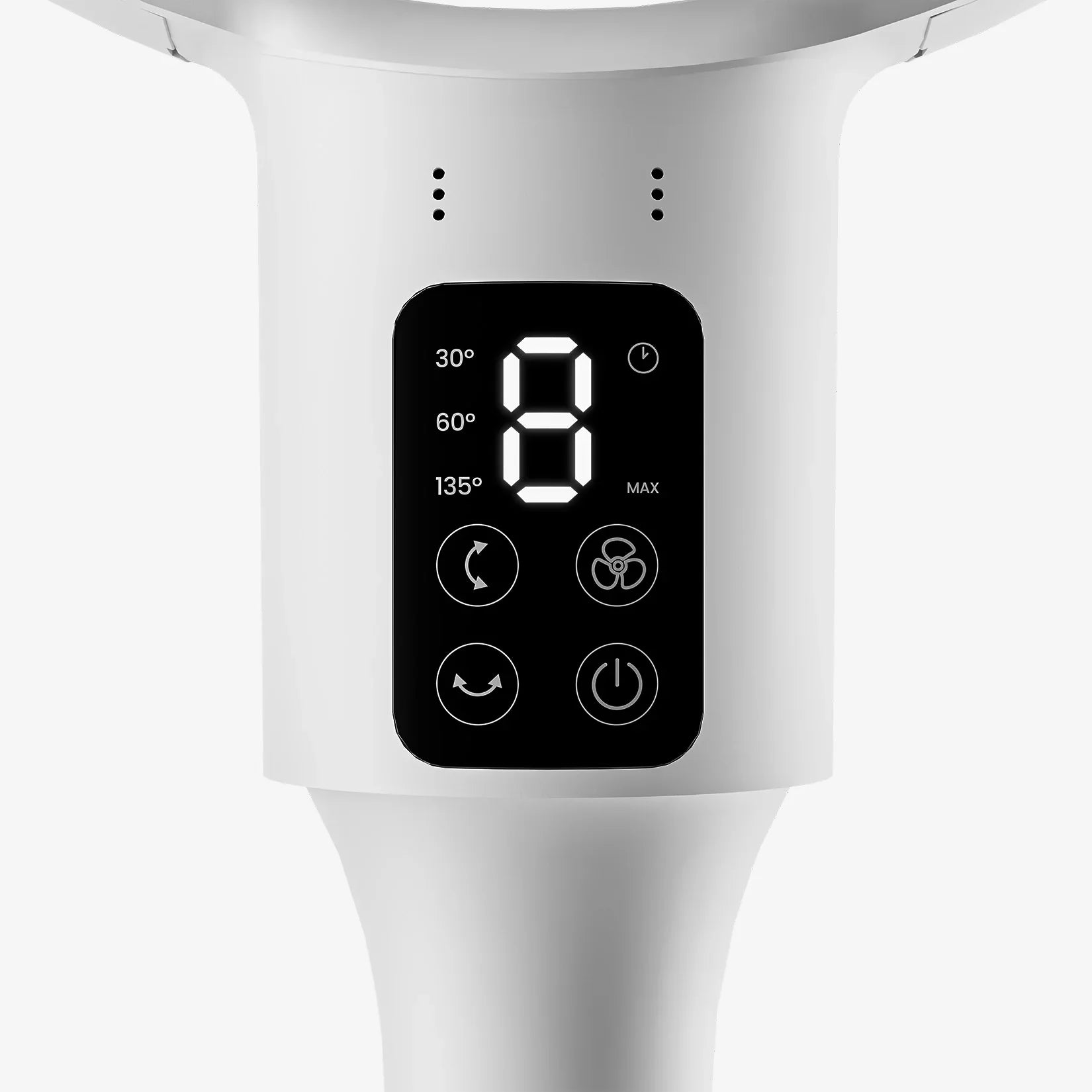 2025 Ventilador de pie híbrido AirFlo™ 43" - Circulador de aire ultrasilencioso - Blanco
