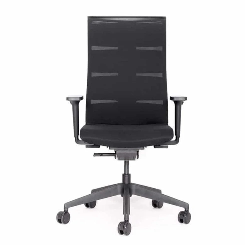 2025 Silla de Oficina Ergonómica lento Agilis MT12 con Base de Patas en Cruz Negra – Garantía de 30 Años – Fabricada en Alemania