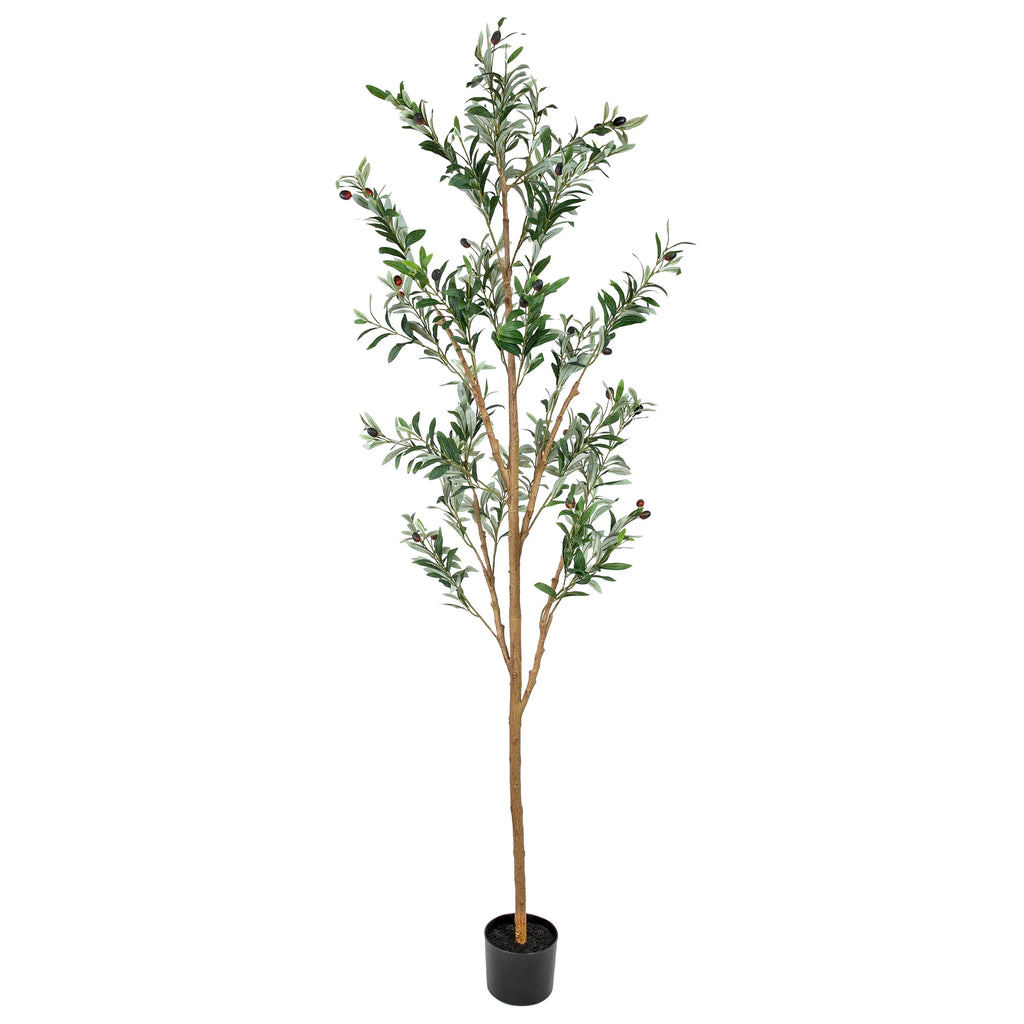 2025 Árbol de olivo artificial en maceta con hojas de seda de Sunnydaze