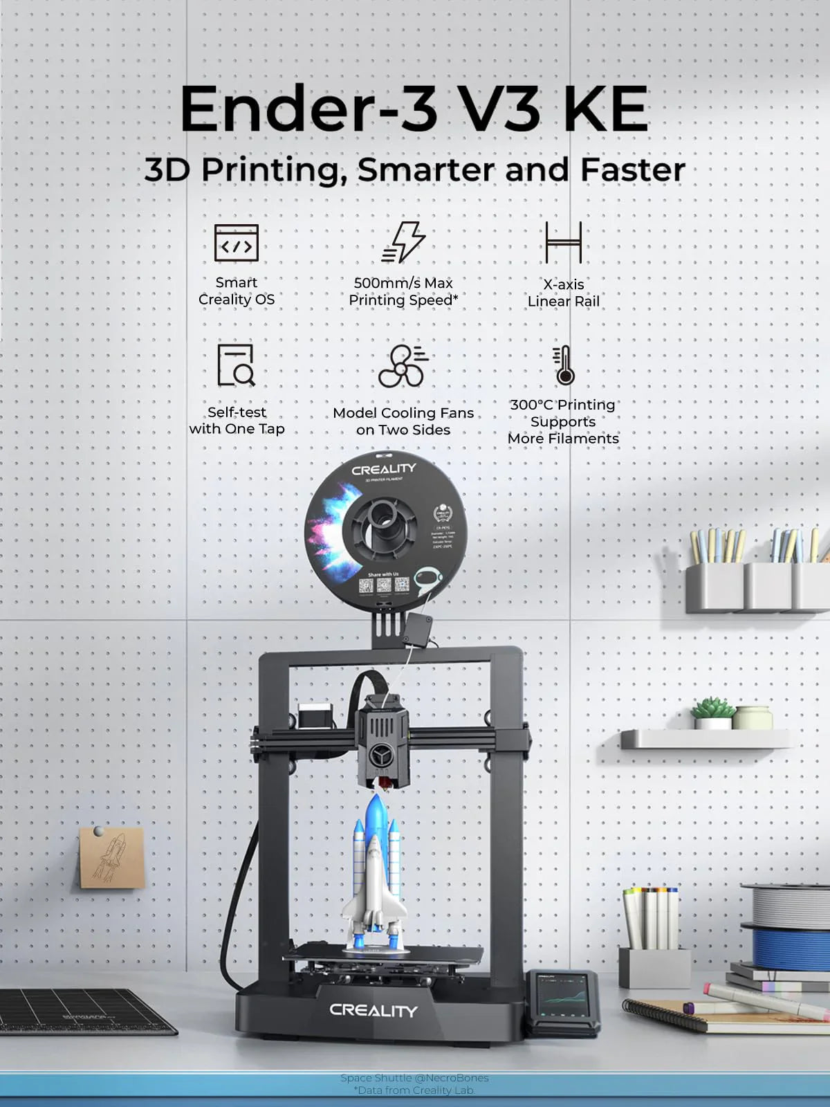 2025 Creality Ender-3 V3 KE Impresora 3D, Velocidad Alta de 500 mm/s
