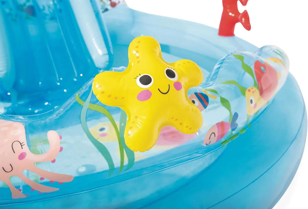 Intex Área de Juego Inflable Jungle Adventure – Piscina con Tobogán y Juegos de Agua para Niños
