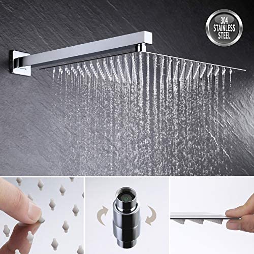 Sistema de Ducha KES con Cabezal de Ducha de Lluvia de 12 Pulgadas