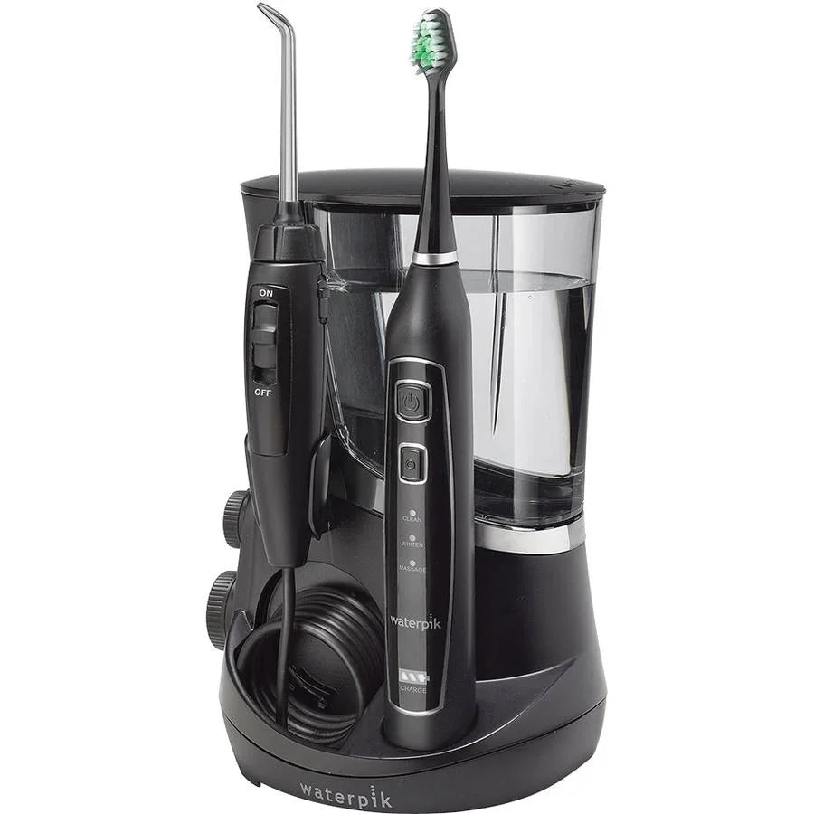 2025 Irrigador bucal Waterpik Complete Care 5.0 + cepillo de dientes sónico, negro