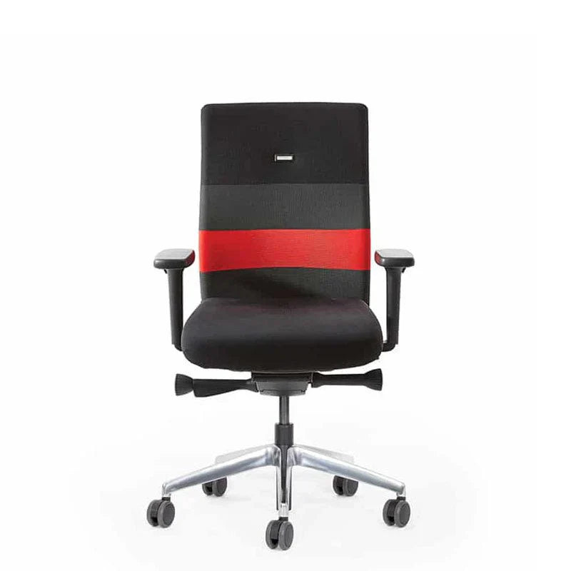 2025 Silla de Oficina Ergonómica Agilis AG10 EL SALVADOR DE ESPALDA con Bandas de Colores – Configurable
