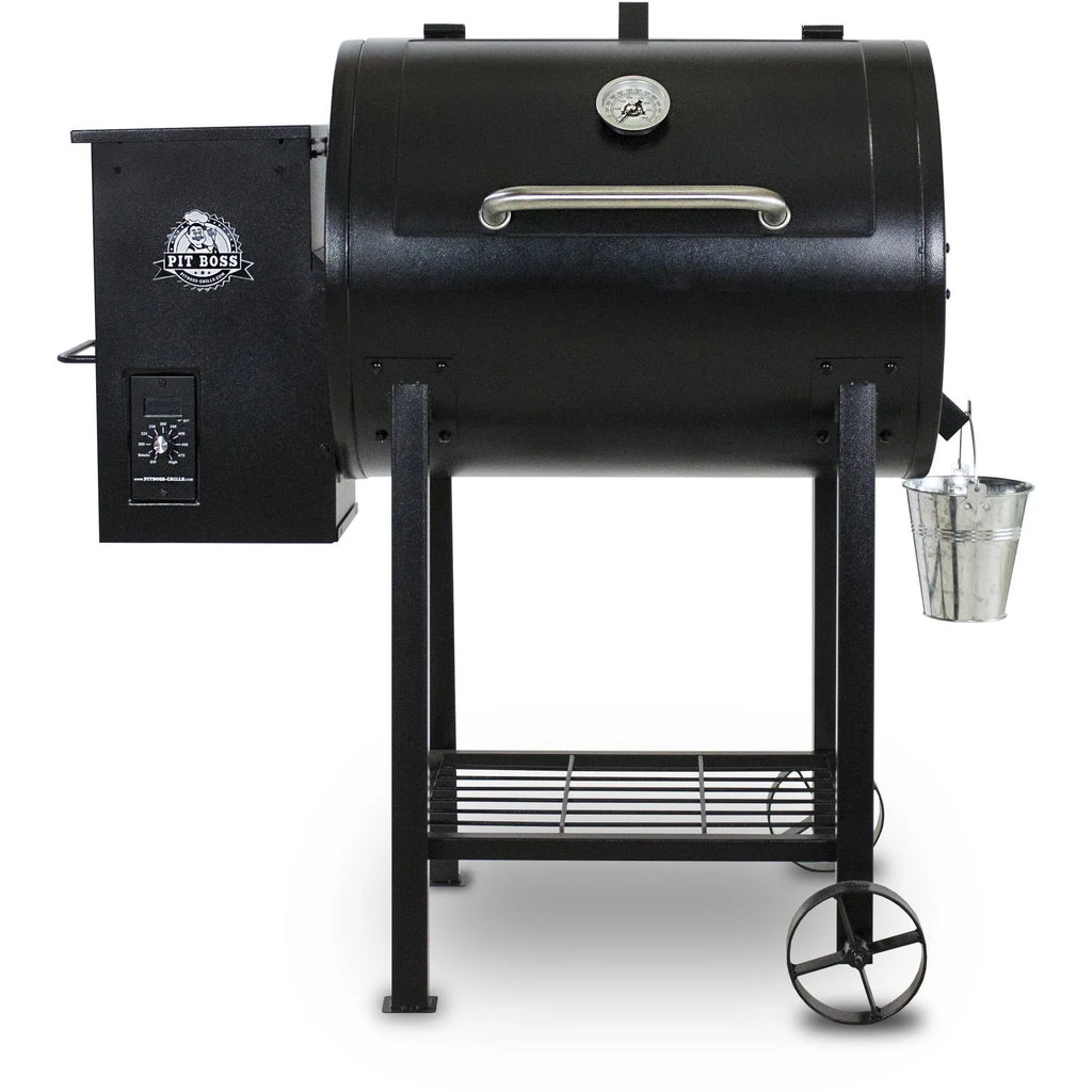 Parrilla de pellets de madera Pit Boss 700FB con quemador de llama, área de cocción de 700 pulgadas cuadradas