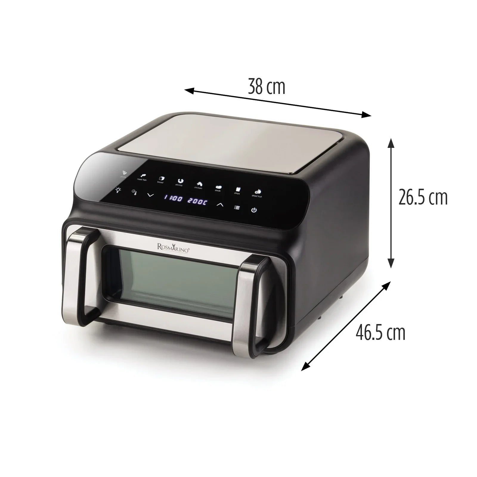 2025 Freidora de aire caliente Rosmarino Infinity MasterPro "5 en 1" – 10 L