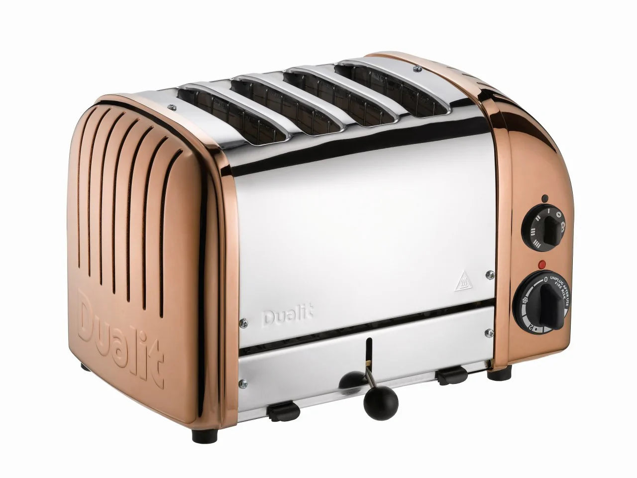 2025 Tostadora Dualit Classic de 4 ranuras – Acabado en cobre