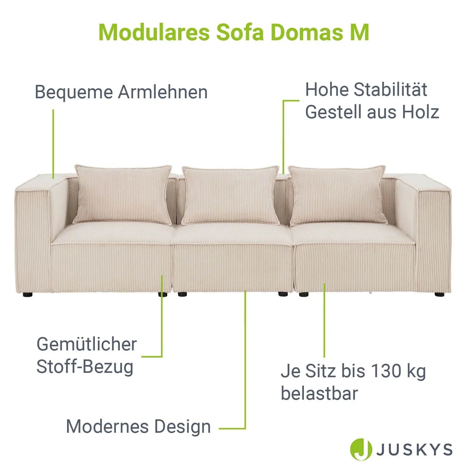 2025 Sofá modular Domas M - 3 plazas