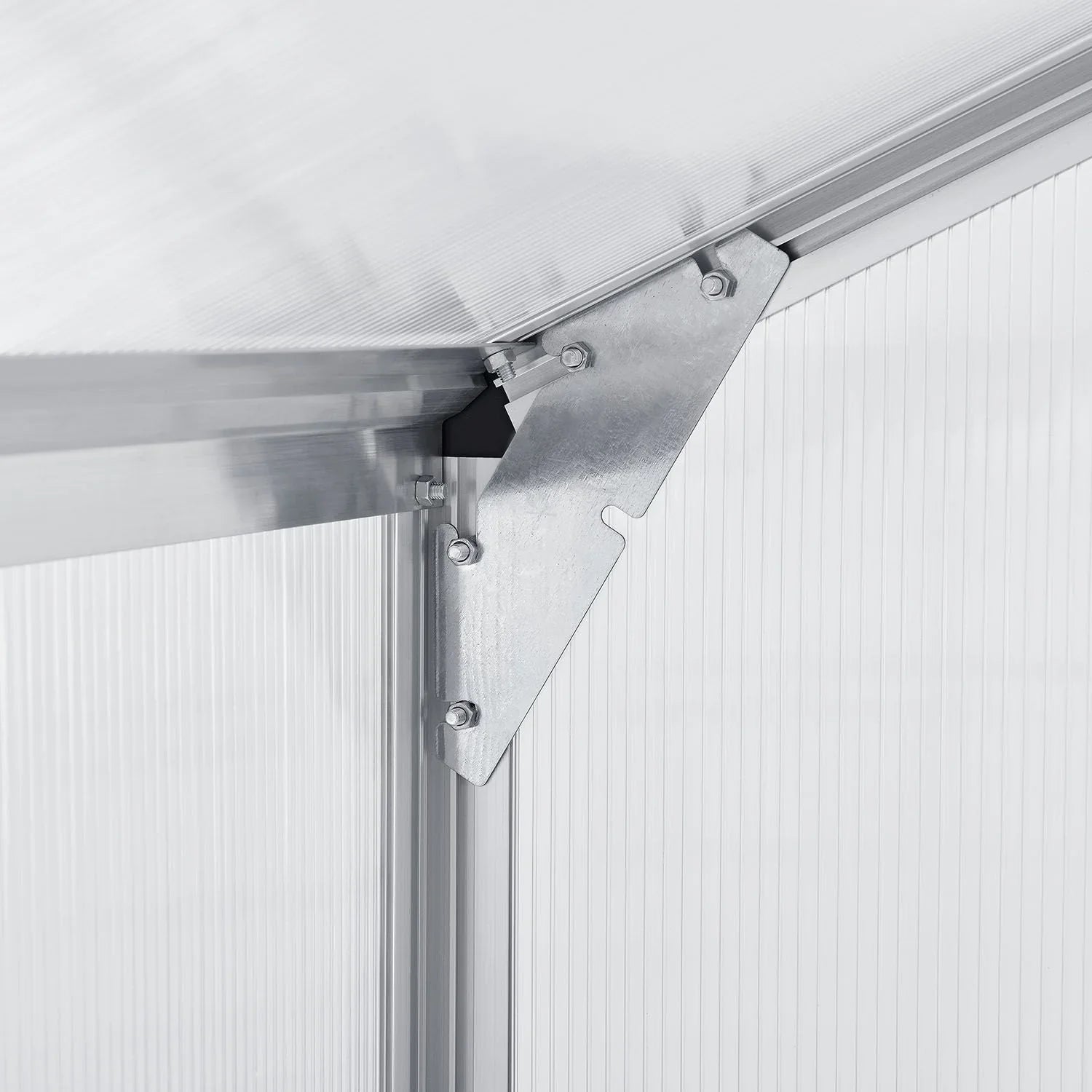 2025 Invernadero de jardín de aluminio con base – Ideal para frutas, verduras y resguardo invernal