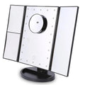 Espejo de Maquillaje Iluminado Espejo de Tocador Inteligente con Luces, 10X de Magnificación, Ajustable, 22 Luces LED