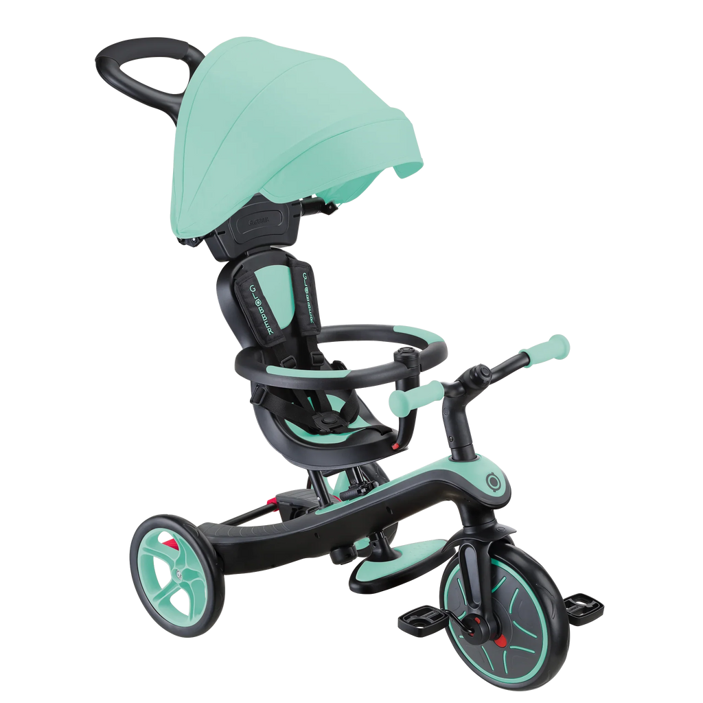 2025 Triciclo Evolutivo Infantil Globber EXPLORER 4 en 1 – De 10 Meses a Más de 5 Años