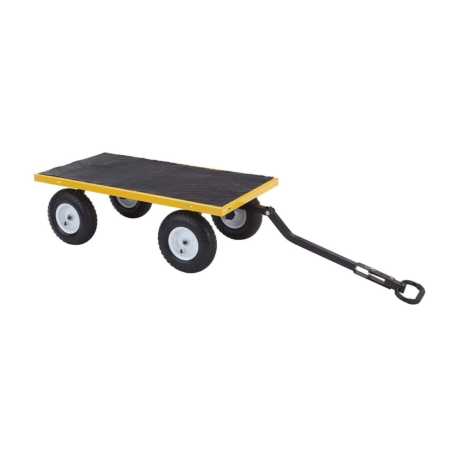 Carretilla utilitaria de acero Gorilla Carts con capacidad de 1200 libras y paneles laterales desmontables