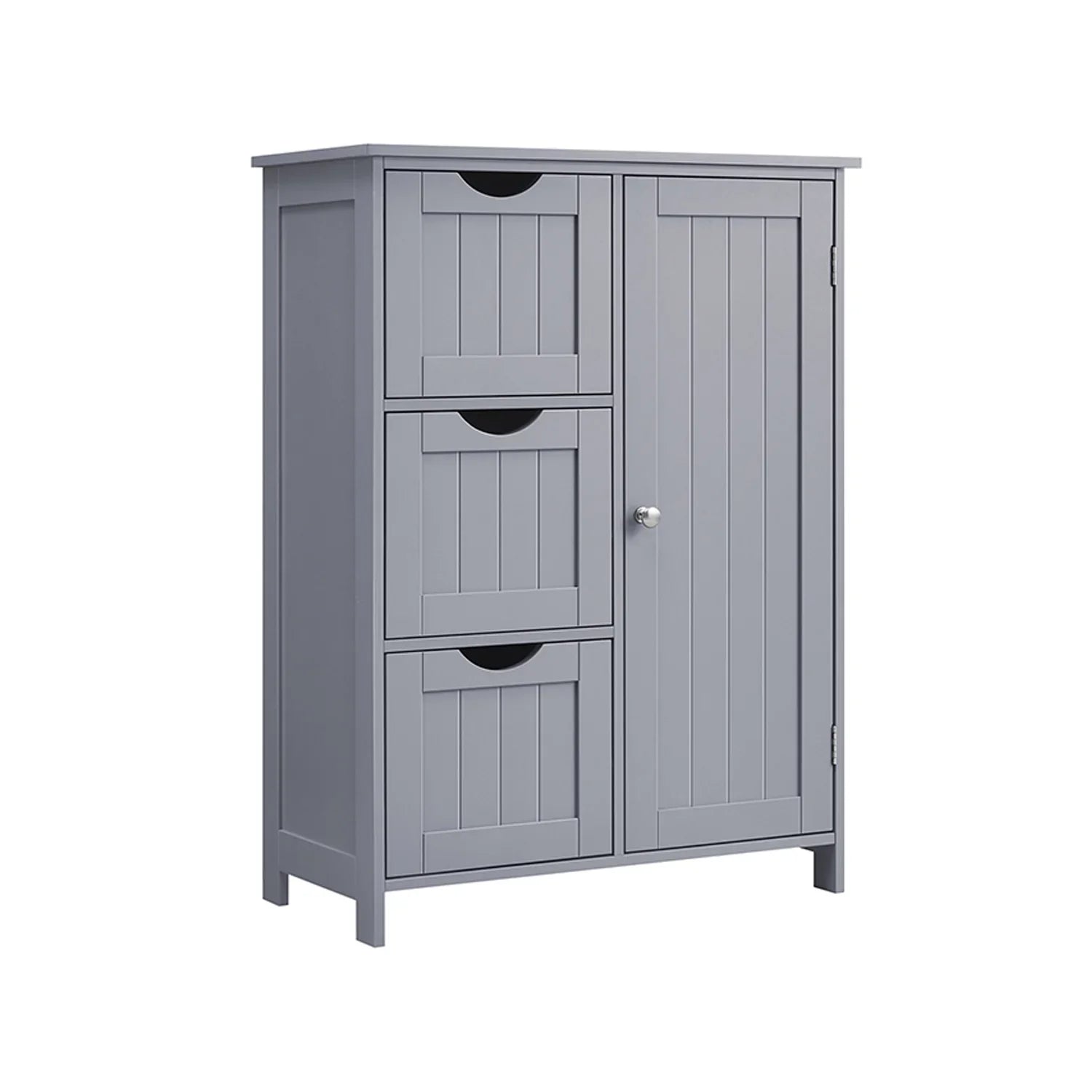 Armario de Baño Estrecho Cómoda con Cajones Estante Ajustable