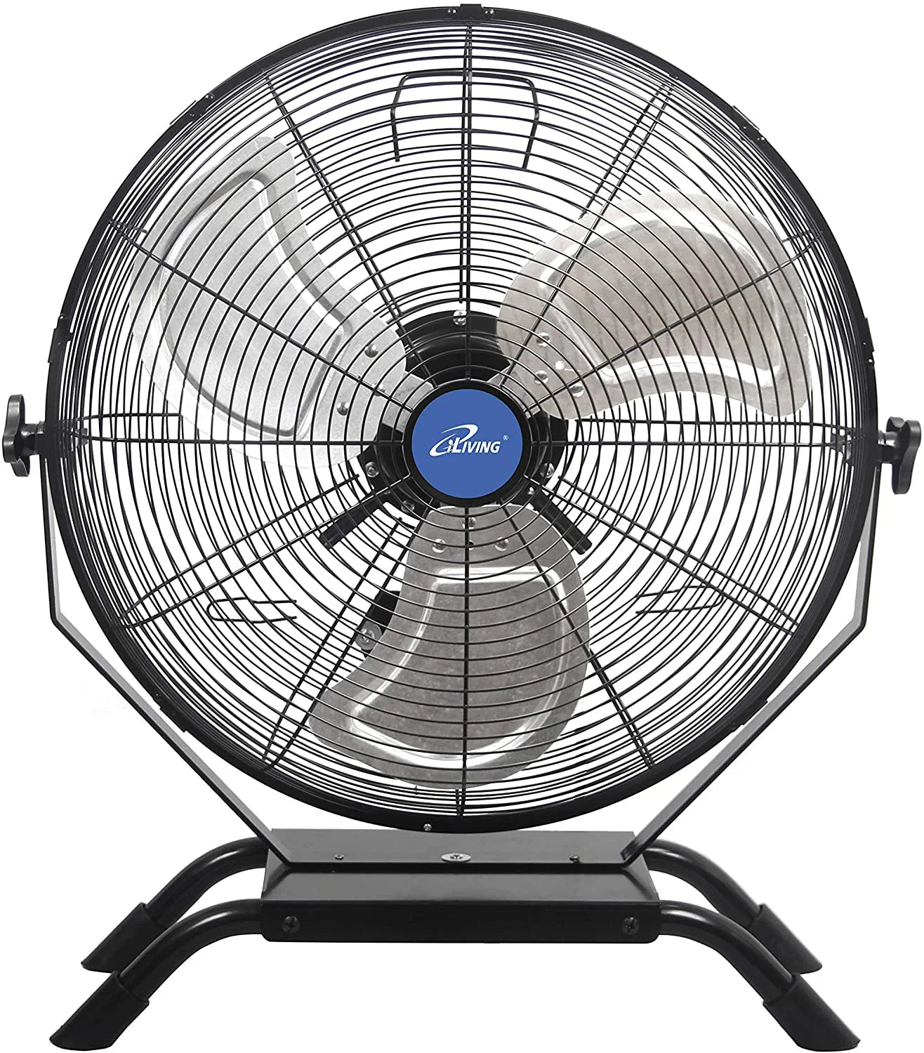 2025 ILG8E20-15 - Ventilador iLIVING de 20" para montaje en pared o de pie, velocidad variable, uso interior/exterior, calidad industrial, ideal para veranda, invernaderos, garaje, taller y muelles de carga, 4650 CFM, color negro