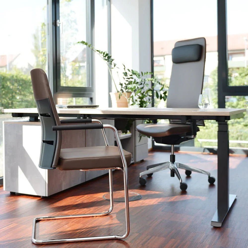 2025 Sillón Ejecutivo Ergonómico de Cuero Auténtico lento Matrix MT14 – EL SILLÓN EJECUTIVO para un Trabajo Cómodo – Fabricado en Alemania – Garantía de 30 Años