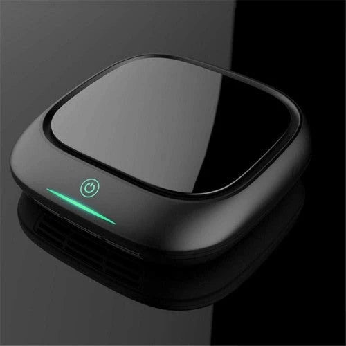2025 Purificador de Aire para Coche PBQWER con Humidificador Inteligente y Aromaterapia, Filtro Interno Negativo e Ionizador – Color Negro