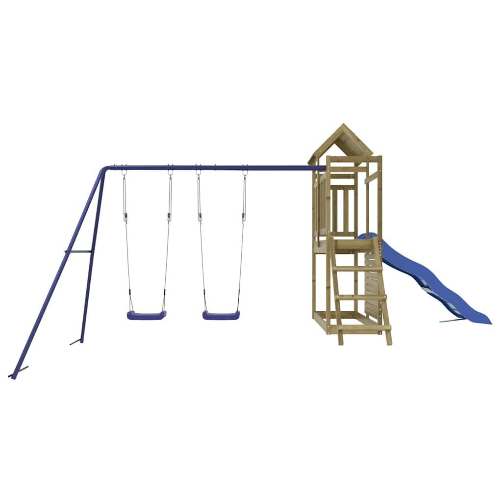 Parque Infantil De Exterior Madera De Pino Impregnada Vidaxl