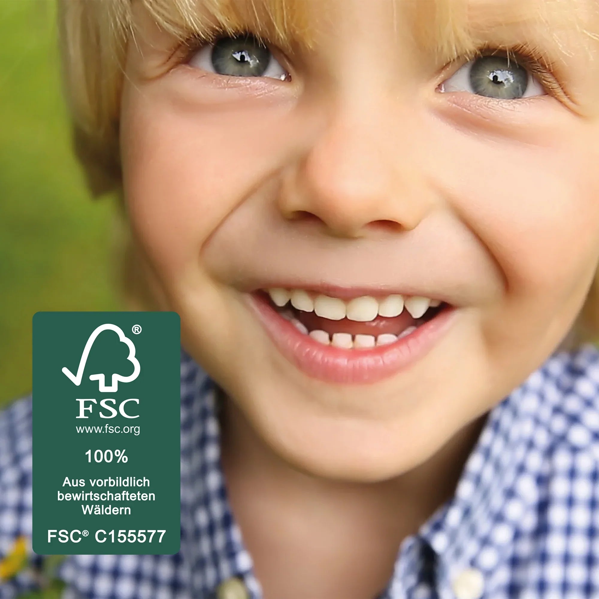 Cocina móvil de juego "Mud & Play BBQ" para niños – Madera certificada FSC – Acabado en gris grabado