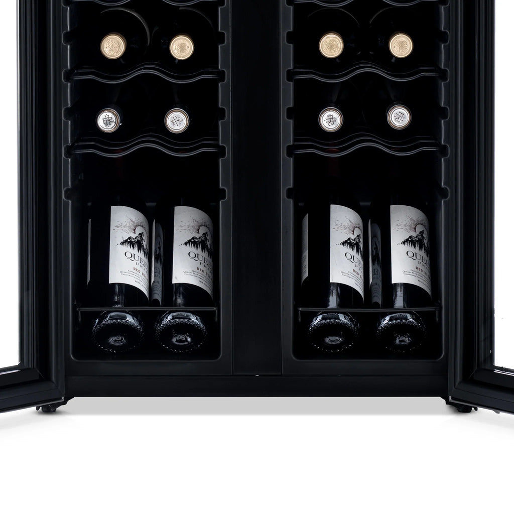 2025 Refrigerador de Vinos Independiente Newair® de Acero Inoxidable – 24 Botellas – 20" con Doble Zona